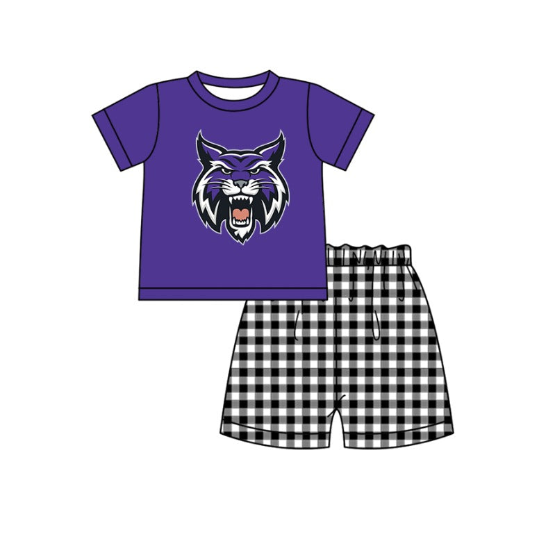 ( Moq 5 Each Style ) Baby Boys Girls Kids Plaid Team Sibling Blue Rompers Dress Sets