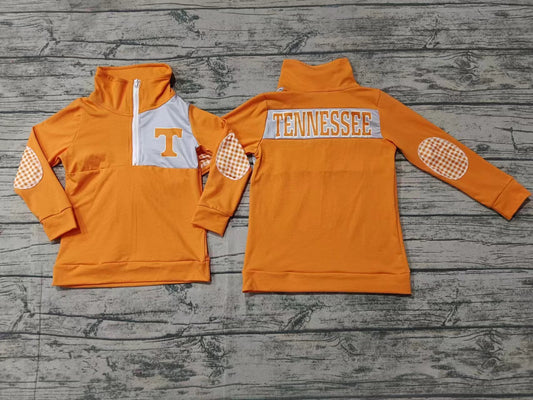 Baby Boy Orange Long Sleeves T Zipper Team Shirt