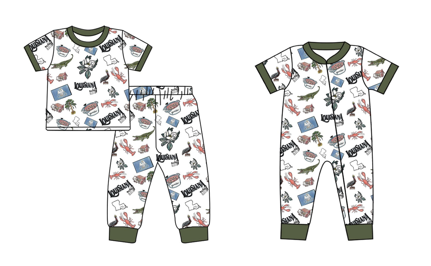 Baby Boy Short Sleeves Animals Sibling Romper Set ( Moq 5 Each Design ) 12.14