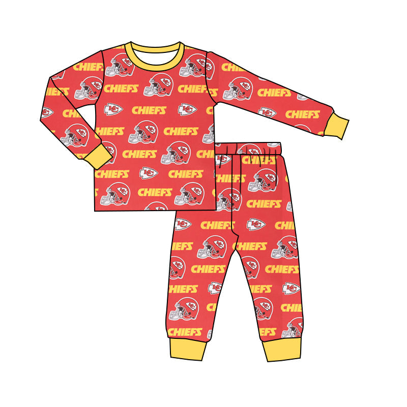 Baby Boy Team KC Shirt Pants Kids Fall Pajamas Clothes Set