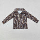 Sibling Boys Kids Long Sleeves Ducks Dogs Deer Camo Zipper Shirt Pullover Tops Clothes RTS