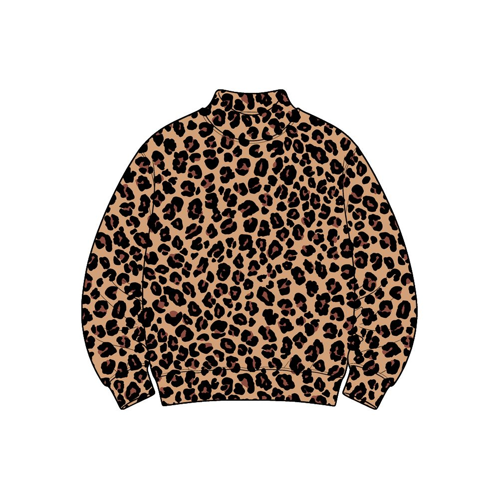 ( Moq 5 ) Preorder Adult Women Long Sleeves Shirt Leopard Pullover Yoga Active Clothes