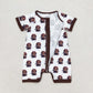 Baby Boy Short Sleeves Ducks Dogs Zipper One Piece Romper