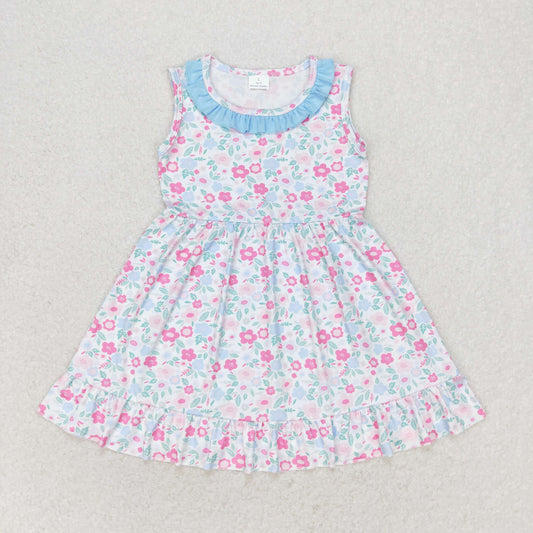 Baby Girl Sleeveless Knee Length Ruffle Dress