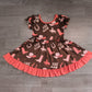 ( No moq ) Preorder Baby Girls Kids Short Sleeves Western Boots Hats Dress Clothes