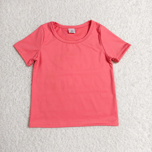 Baby Girls Kids Short Sleeves Shirt Yoga Active Tops Peach Clothes RTS