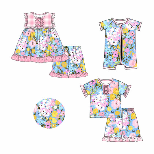 Baby Girl Flower Summer Sibling Romper Set ( Moq 5 Each Style ) 2.26