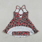 Baby Girls Kids Straps Dogs Camo Print Team Yoga Ruffle Knee Length Dress RTS