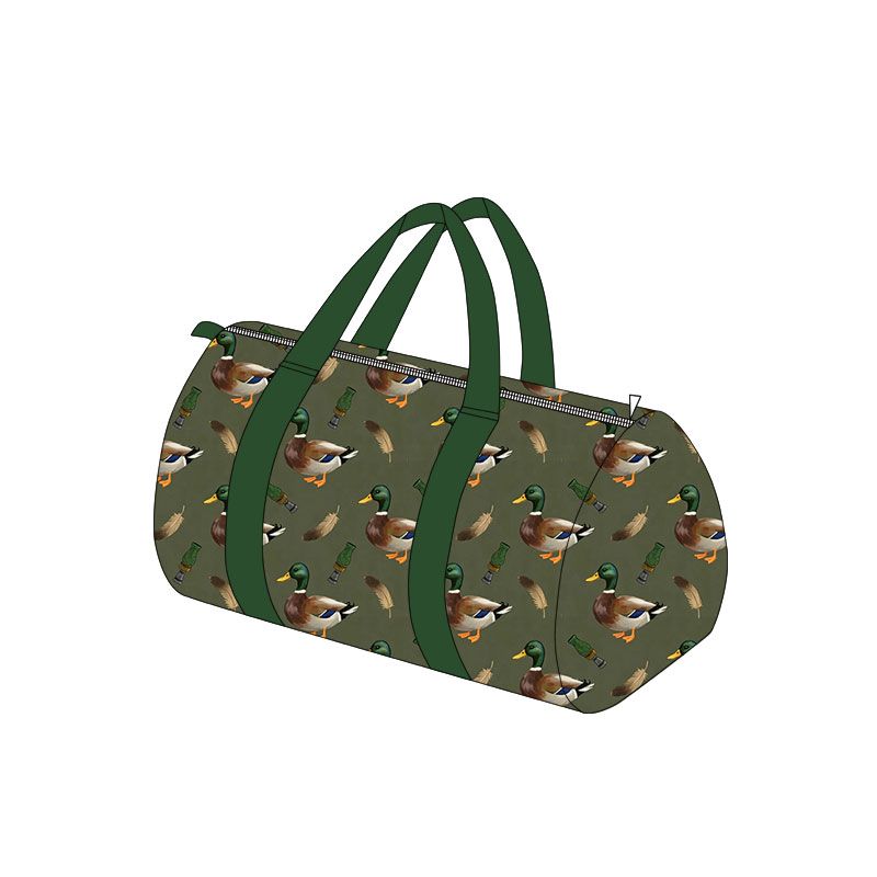 ( Moq 5 ) Preorder Toddler Kids Adult Ducks Hunting Green Package Travel Gym Bag