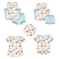 Baby Girl Western Flower Sibling Matching Dress Romper Clothes Set ( Moq 5 Each style )