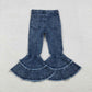 Baby Girl Double-layered Bell Denim Pants Jeans RTS