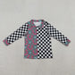 Baby Girls Kids Long Sleeves Checked Buttons Western Shirt Tops RTS