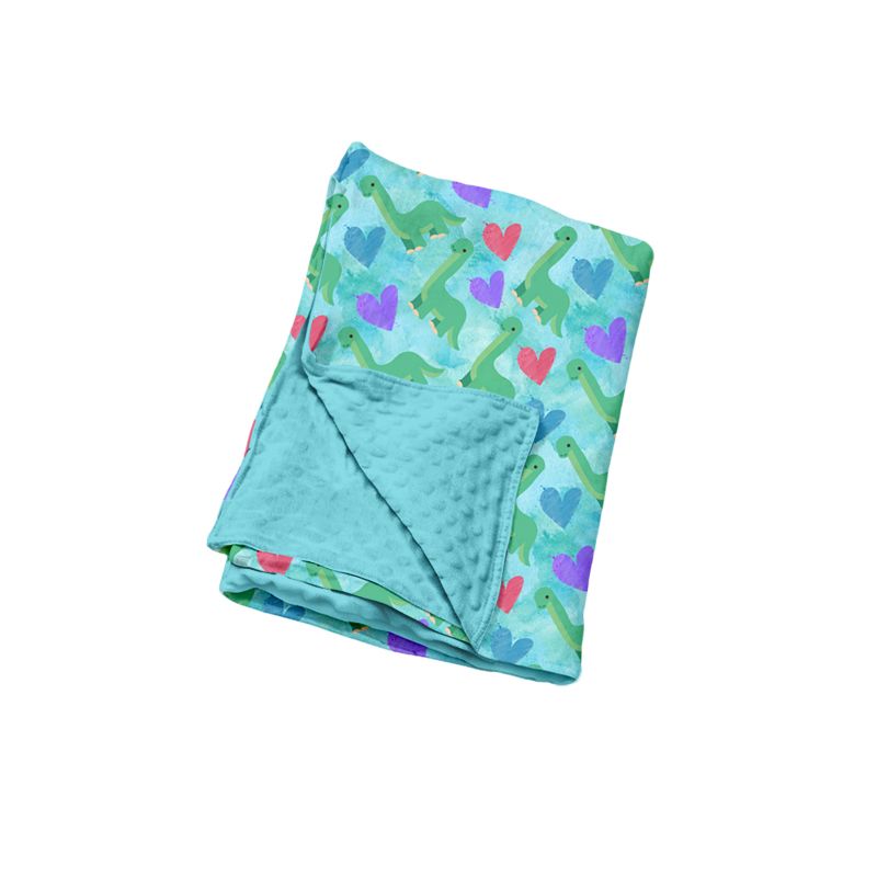 ( Moq 5 ) Preorder Baby Boys Toddler Dinosaurs Hearts Valentine Blanket