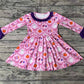 Baby Girl Halloween Pink Bows Ghost Dress