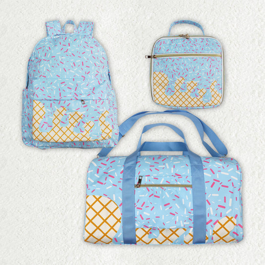Kids Toddler Adult Blue Teams Duffle Gym Backpack Lunch Bag Sibling Bags