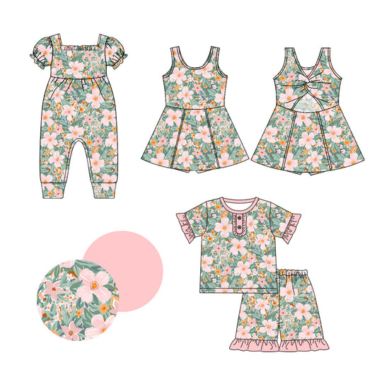 Baby Girl Flower Sibling Romper Dress Set ( Moq 5 Each Style ) 1.3