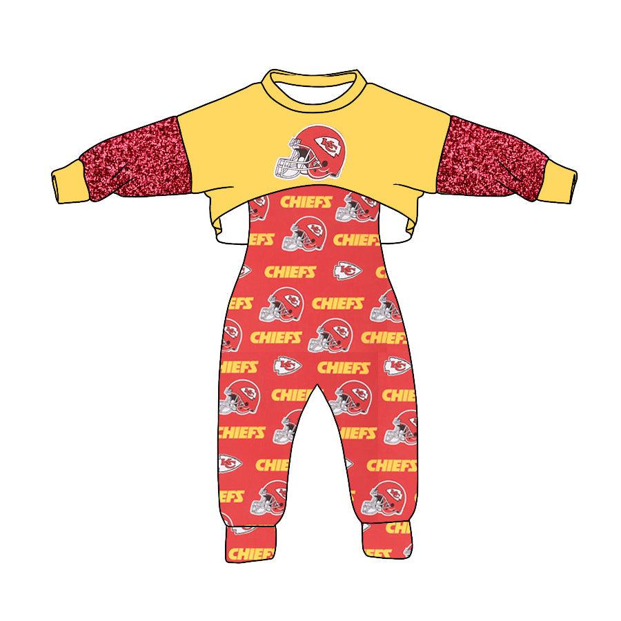Kids Baby Girl KC Tops Jumpsuit Team Fall Clothes Set