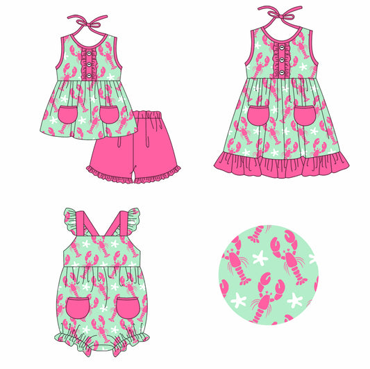 American Girl Crawfish Sibling Romper Dress Clothes Set ( Moq 5 Each Design ) 11.26