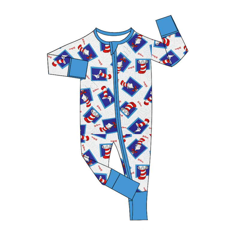 Baby Boy Newborn Long Sleeves Zipper Dr Reading Romper Clothes Moq 5