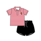 Baby Boy Summer Team Sibling Red Shorts Set ( Moq 5 Each Style ) 7.22