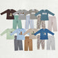 Baby Boy Long Sleeves Dogs Ducks Embroidery Shirt Pants Set Sibling Hunting Clothes RTS