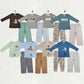 Baby Boy Long Sleeves Dogs Ducks Embroidery Shirt Pants Set Sibling Hunting Clothes RTS