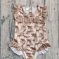 Baby Girls Kids Deer Camo Ruffle One-piece Swimsuit RTS