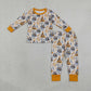 Baby Boys Kids Long Sleeves Happy New Year Shirt Pants Set Pajamas Clothes RTS