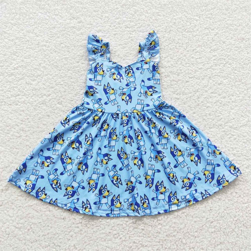 GSD0421 Baby Girl Summer Dogs Dress