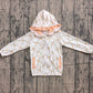 Baby Girls Kids Long Sleeve Pumpkins Pockets Plaid Hoodie Zipper Tops Fall Clothes RTS