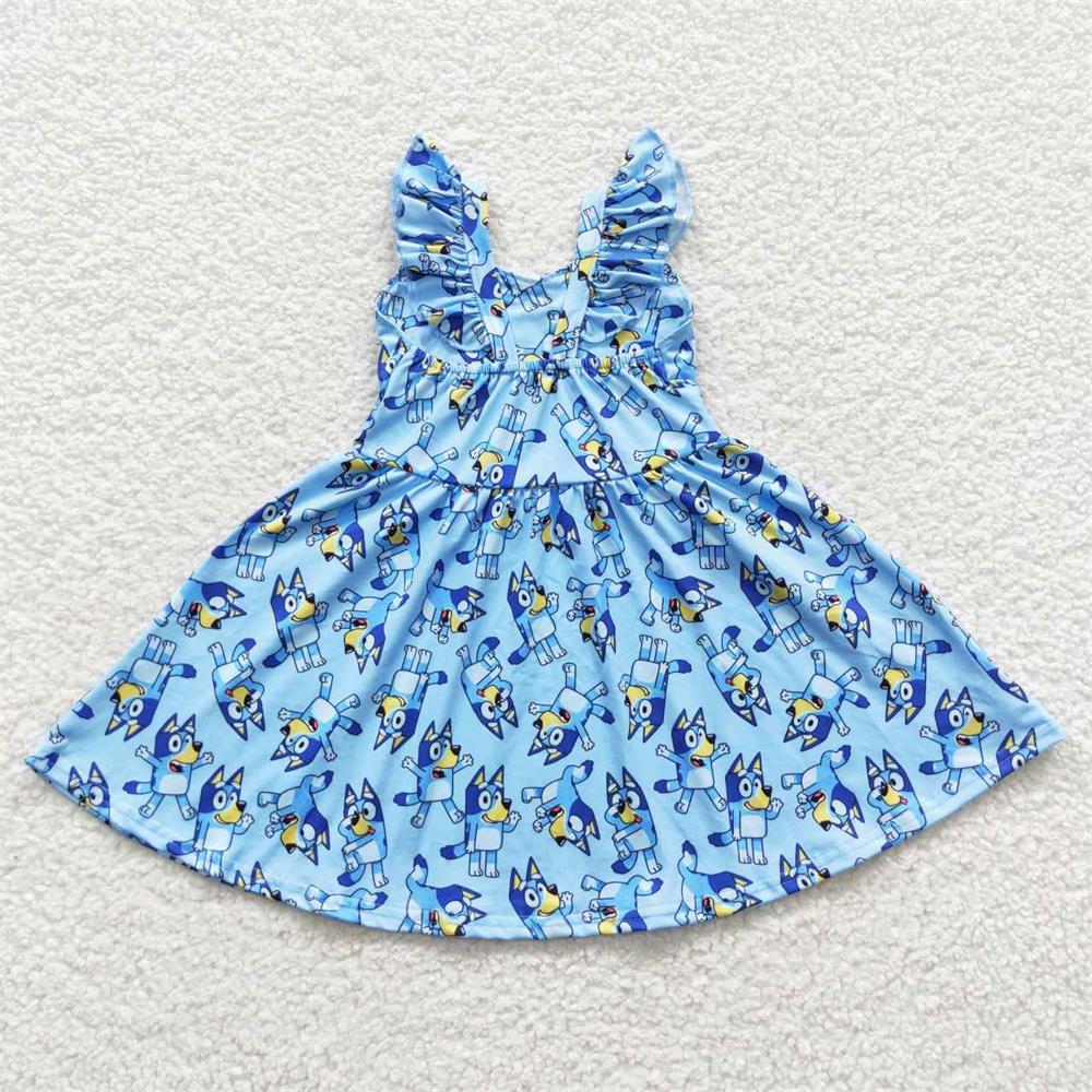 GSD0421 Baby Girl Summer Dogs Dress