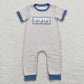 Baby Boy Girl Toddler Embroidery Ducks Stripes Sibling Romper Set Clothes RTS