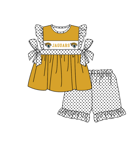( Moq 5 ) Baby Girls Toddler Short Sleeves Tunic Dots Shorts Team Set