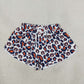 Adult Women Leopard Team Yoga Active Ruffle Shorts Bottom RTS