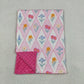 Baby Kids Flower Plaid Pink Blanket RTS