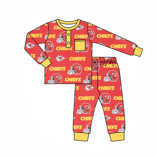 Baby Boy Team Long Sleeves  KC Shirt Pants Fall Pajamas Clothes Set
