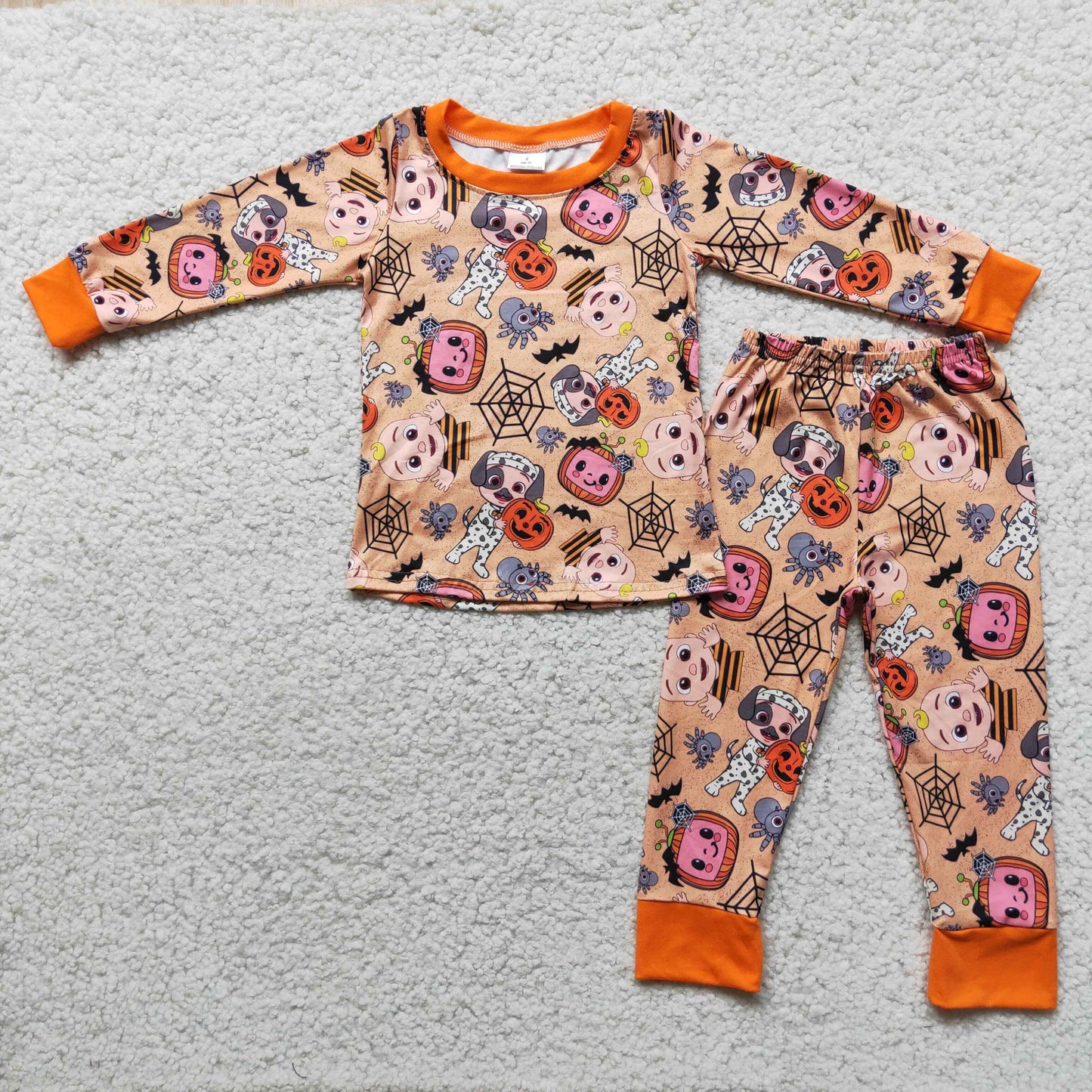 Promotion Baby Boy Long Sleeves Melon Pants Halloween Outfit Pajamas