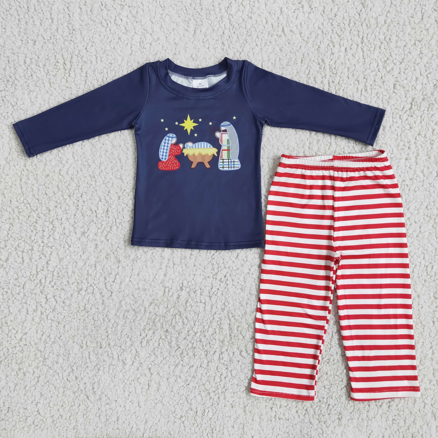 Promotion Christmas Nativity Baby Boy Outfit Pajamas RTS