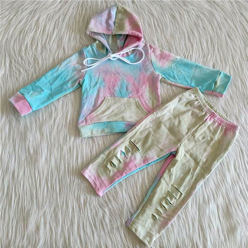 Promotion 6 A20-26 Baby Kids Hoodie Hoodie Pants Sets