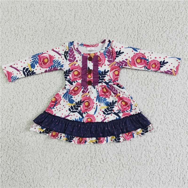 Promotion Baby Girl Long sleeves Floral dress