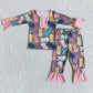 Baby Boy Girl Long Sleeves Easter Rabbits Shirt Pants Sibling Pajamas Set