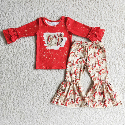 Promotion 6 A4-27 Baby Girl Santa Plaid Pants Christmas Outfit