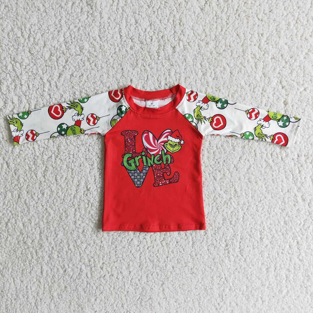 Promotion 6 A9-12 Baby Boy Christmas Face Tops Shirt