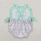 Baby Girl Embroidery Easter Rabbits Sibling Romper Clothes Outfit