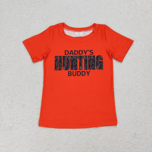 Baby Boy Daddy's Hunting Buddy Short Sleeves T-shirt Top