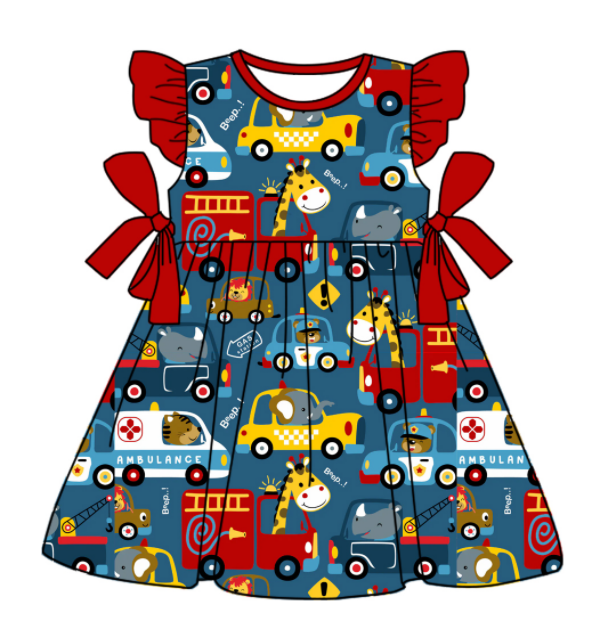 Baby Boy Girl Animals Sibling Matching Dress Romper Clothes Set ( Moq 5 Each style )