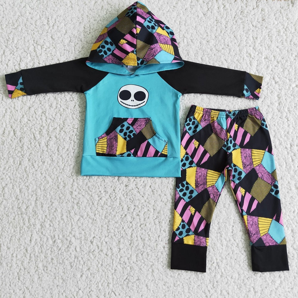 Promotion 6 C6-36 Baby Kids Long Sleeves Halloween Hoodie Toops Pants Outfit