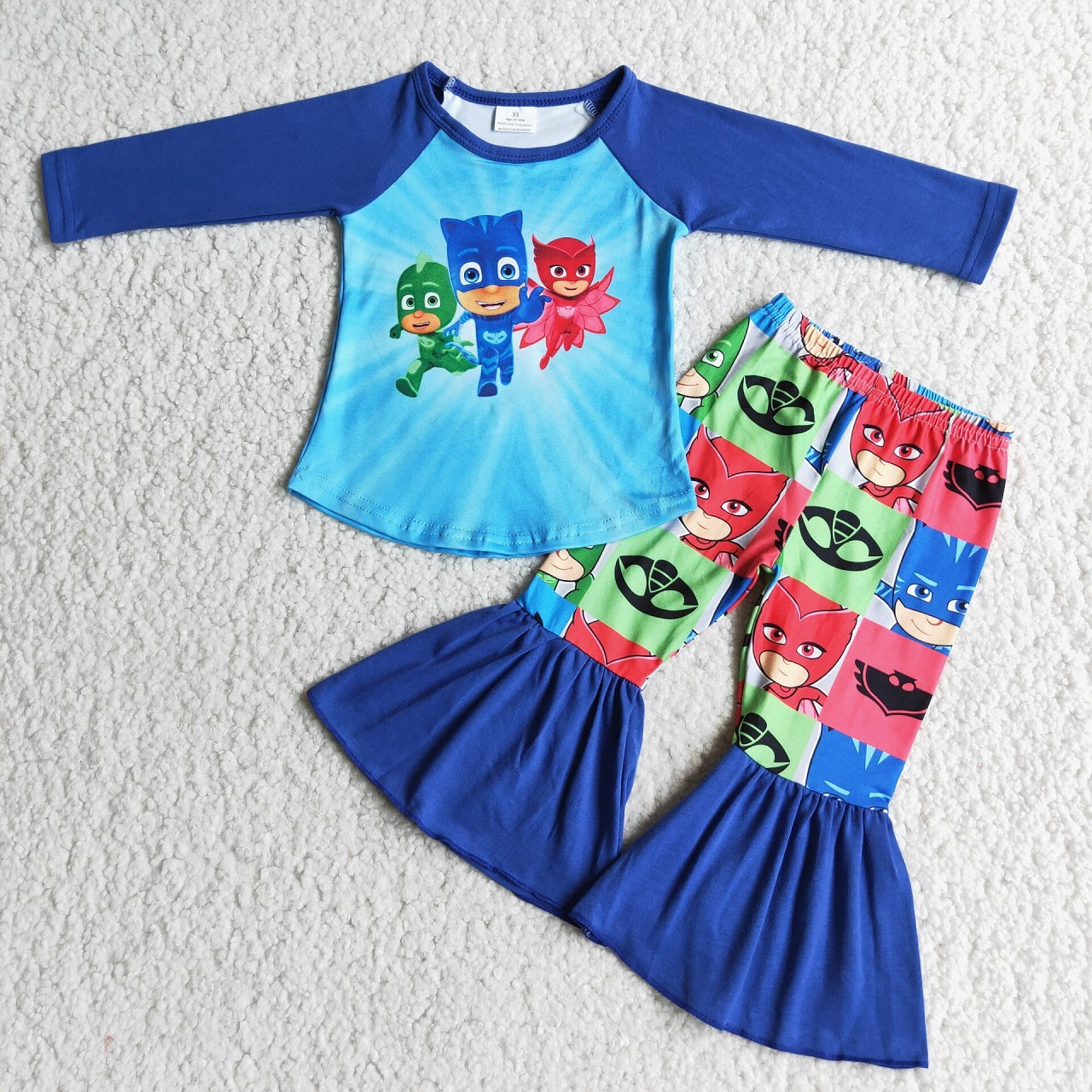 Promotion 6 C9-3 Baby Girl Cartoon Blue Set