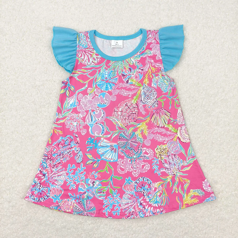 Baby Girl Short Sleeves Shells Tops Shirt