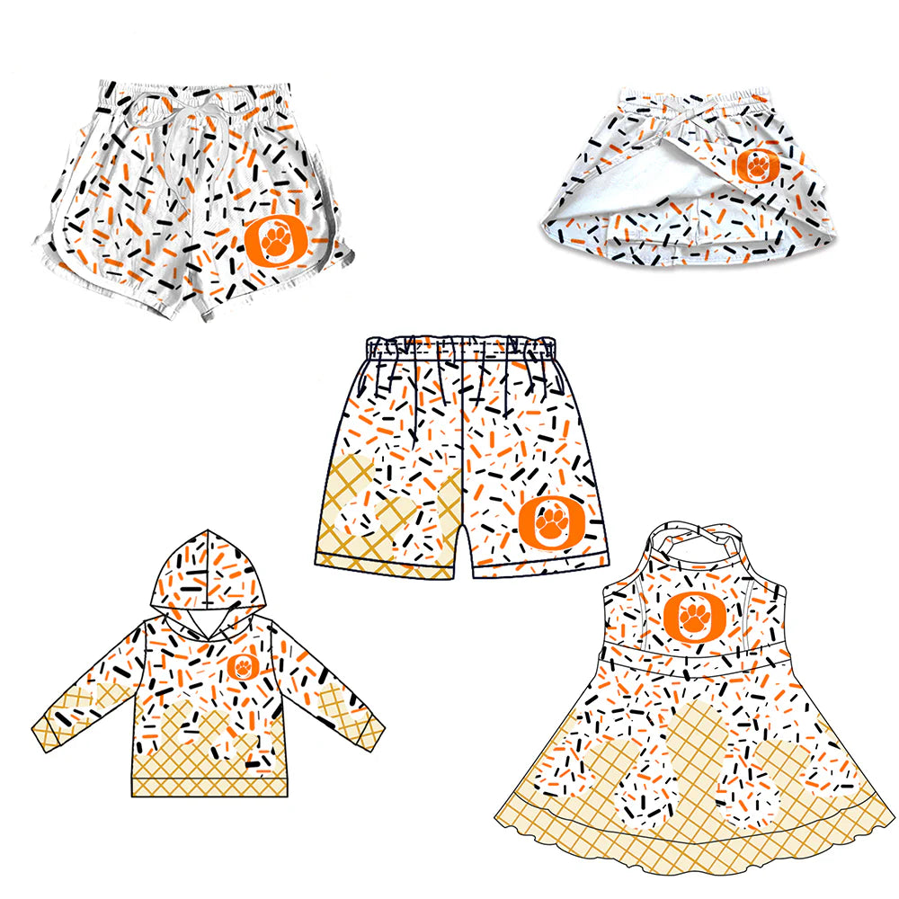 ( Moq 5 each style ) Baby Boy Girl O Team Sibling Drips Dress Shirt Shorts Pants 7.4